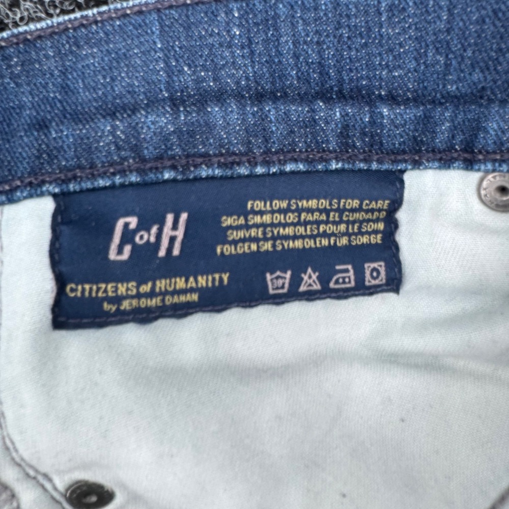 Citizens of Humanity Dani Cropped Straight Leg Jeans Blue Medium Wash 1386-901 - Picture 4 of 11
